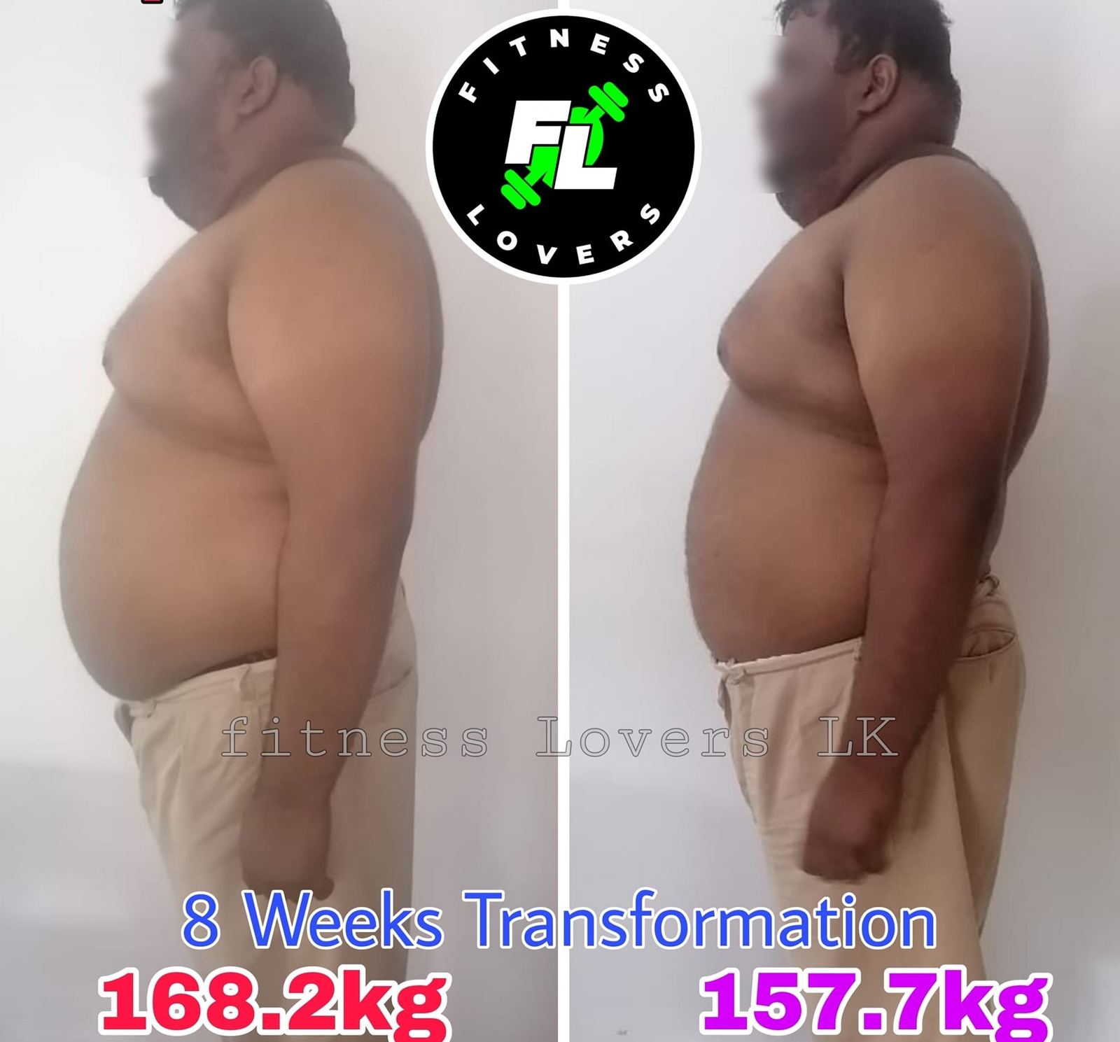 Fitness Lovers LK Transformation Result